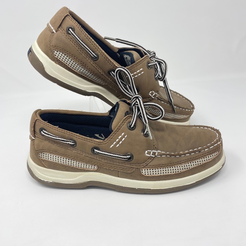 Island Surf Classic Boat Shoe Big Boy Sz 6 Tan